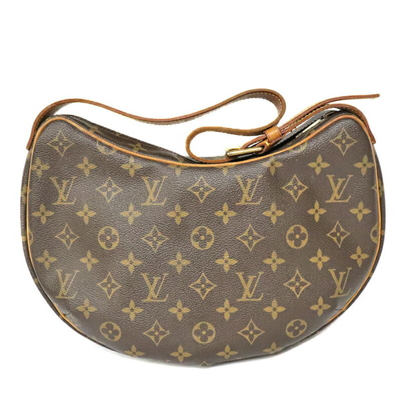Louis Vuitton Monogram Brown Shoulder MM Bag Croissant - Picture 1 of 15